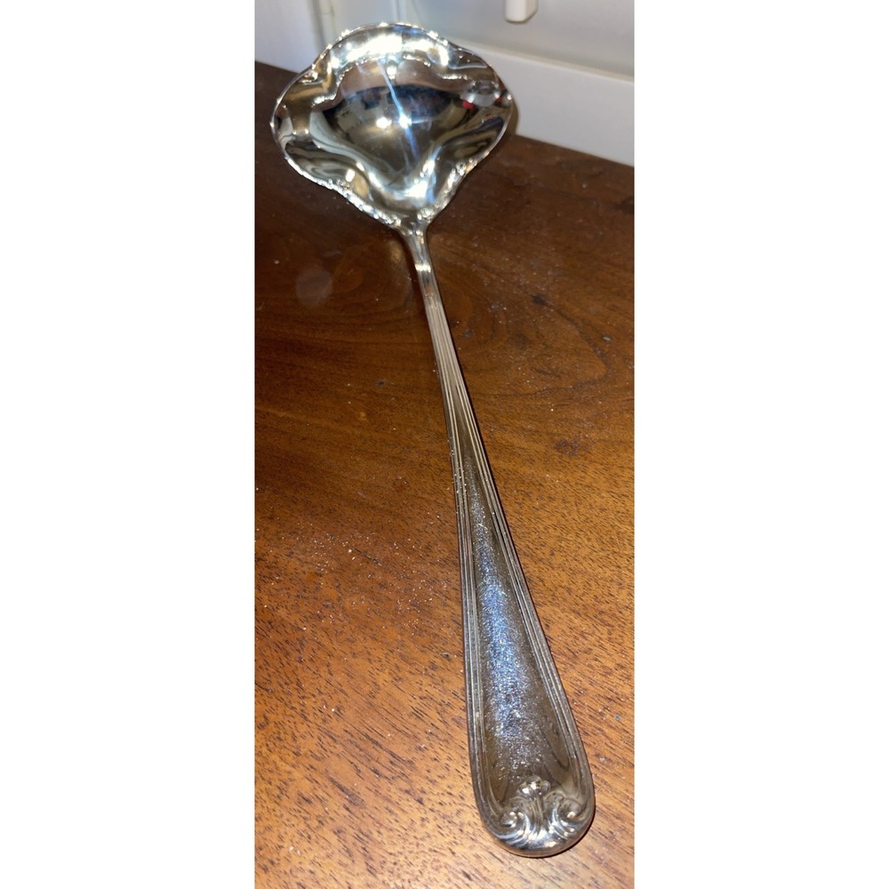 Gorham Heritage Silver Plate Punch Ladle Tureen Serving Spoon Italy‎ 12 3/4"
